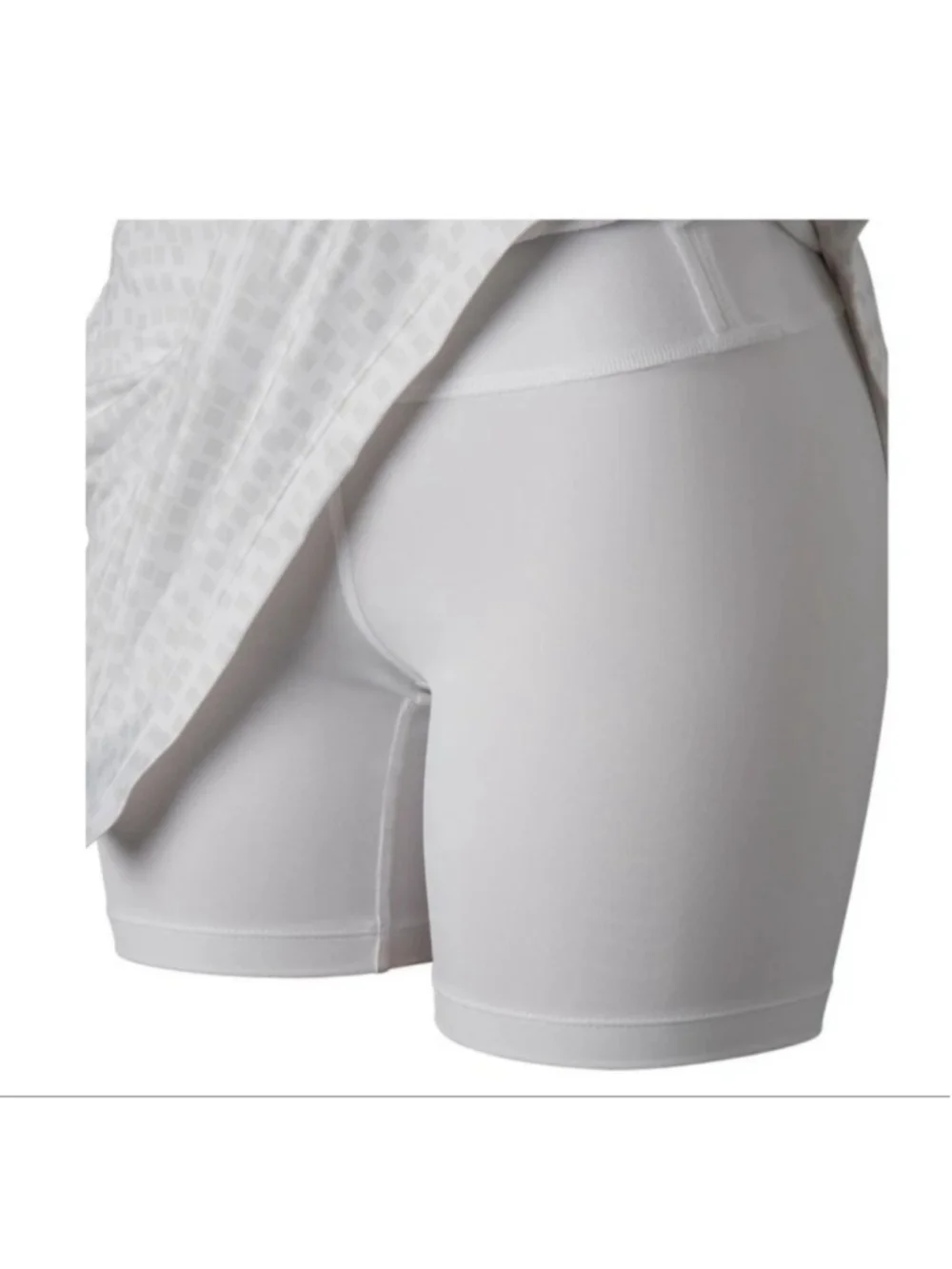 Nike XS White Green Patterned Dri Fit Athletic Skort